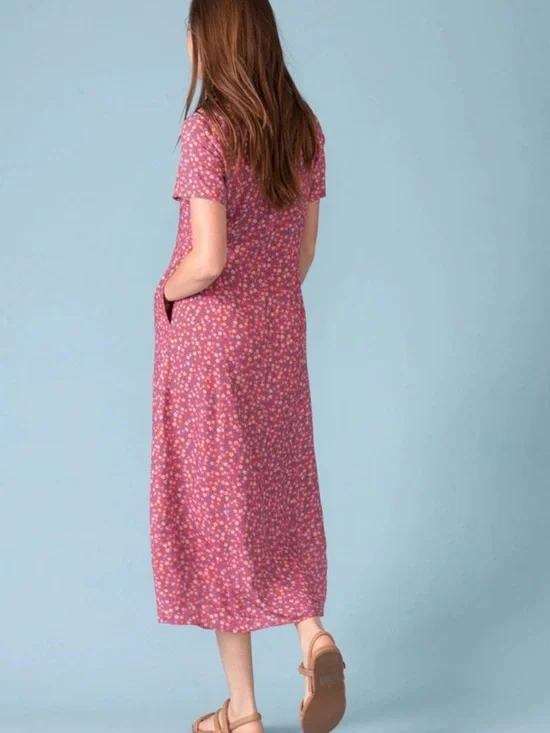 Sonnet James NWT Floral Play Dress - Coastal Grandmother Chic - M - Picture 2 of 7